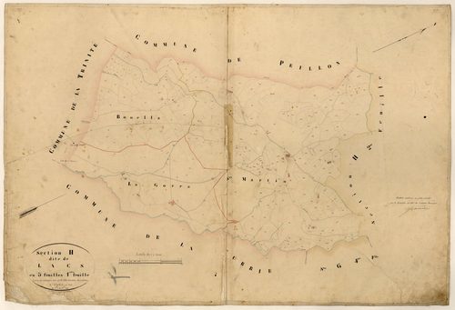 Lacs. - Plan de section, H1