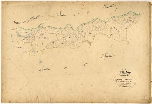 Sainte-Thècle. - Plan de section, B2