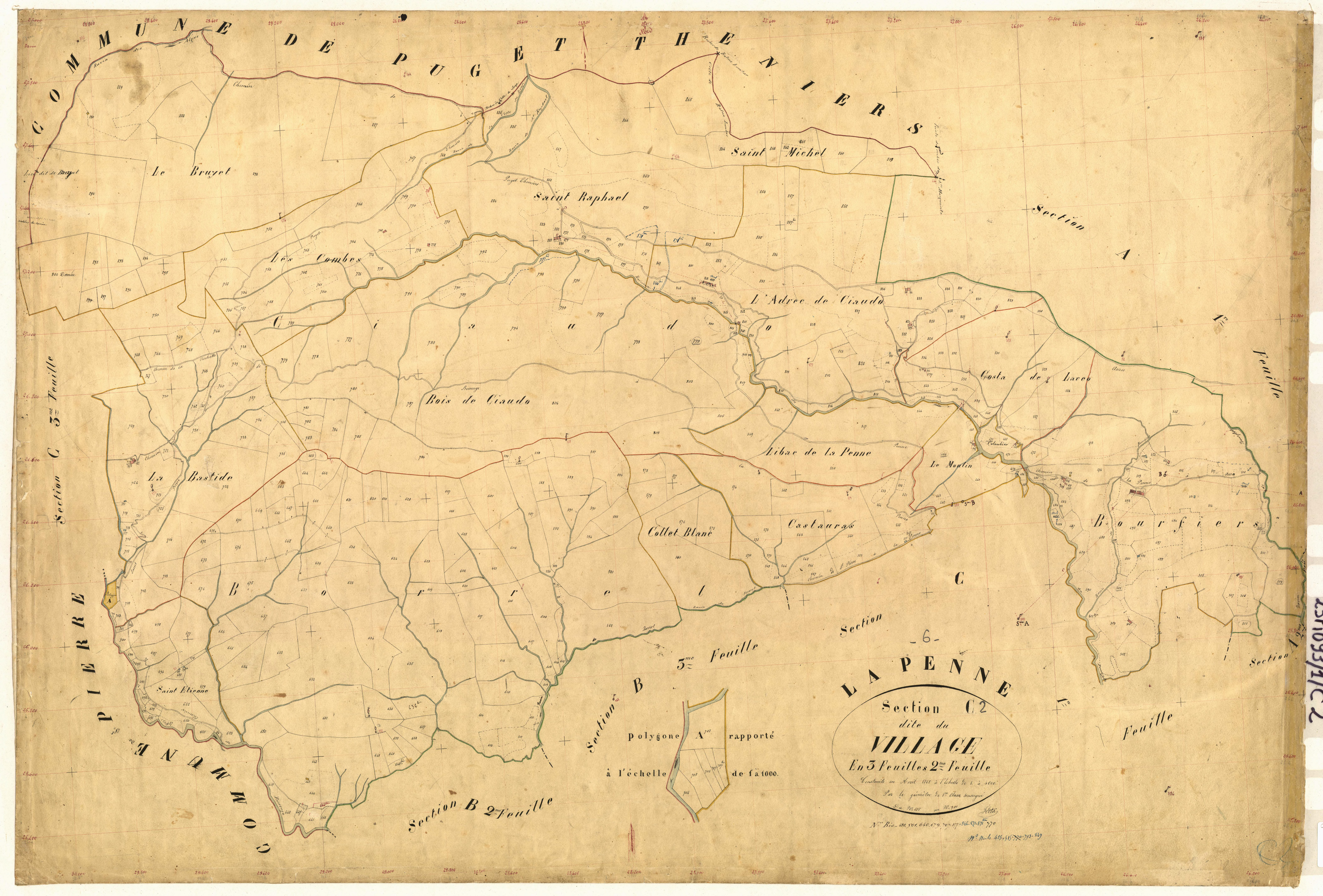 Le Village. - Plan de section, C2