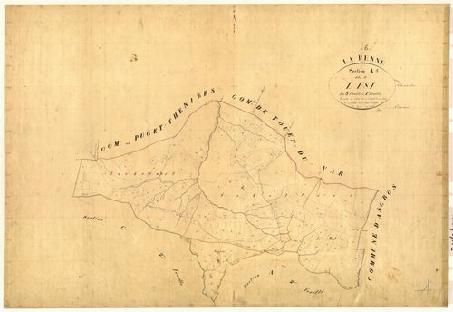 L'Est. - Plan de section, A1