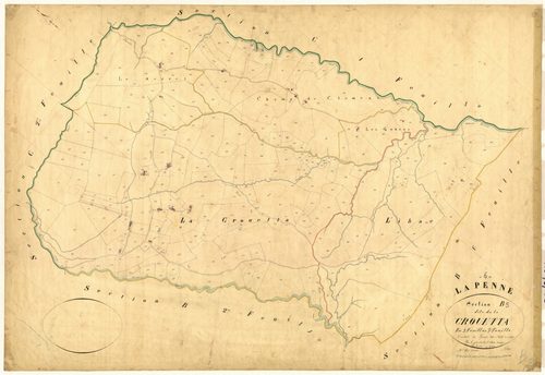 La Crouetta. - Plan de section, B3