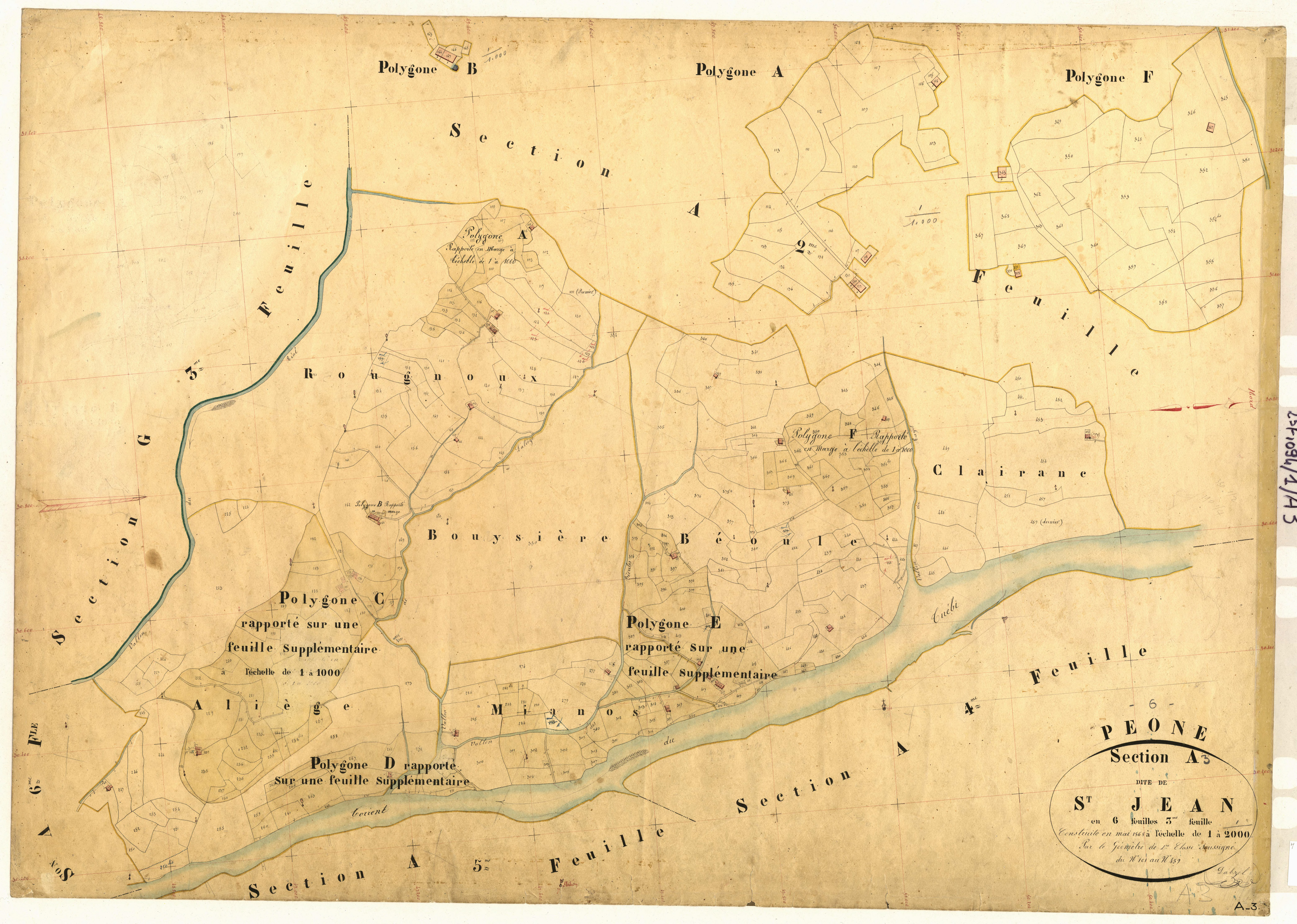 Saint-Jean. - Plan de section, A3