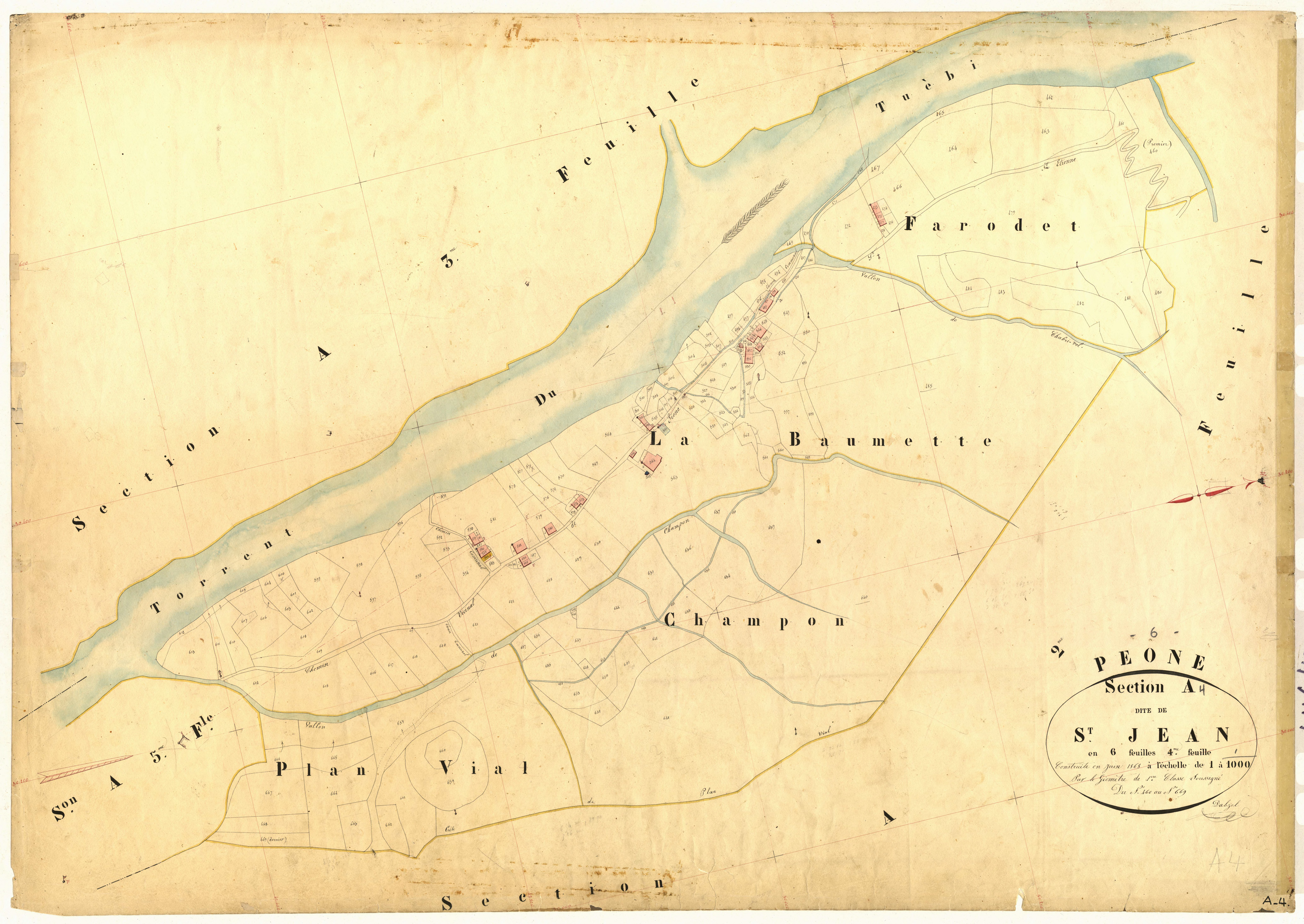 Saint-Jean. - Plan de section, A4
