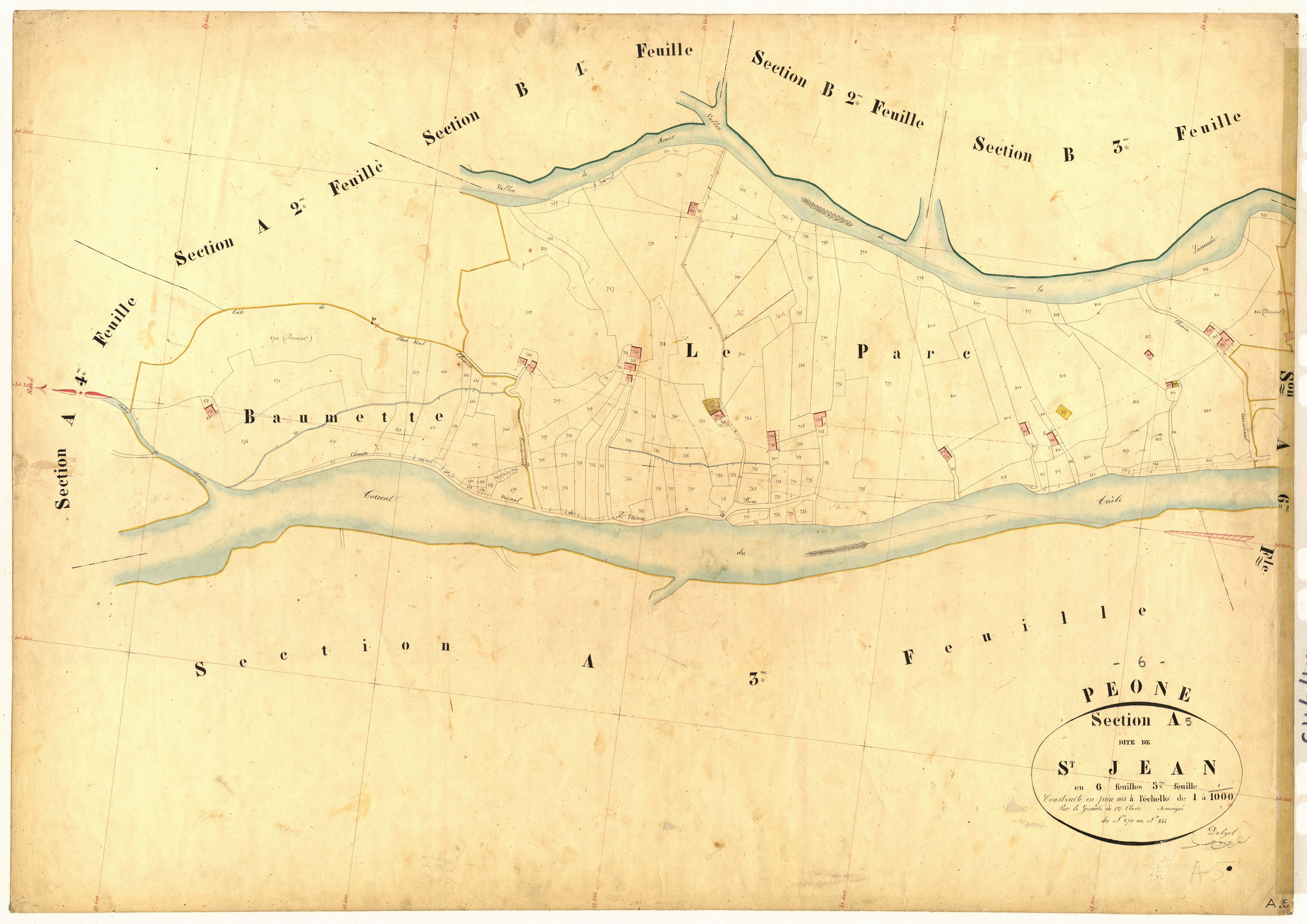 Saint-Jean. - Plan de section, A5