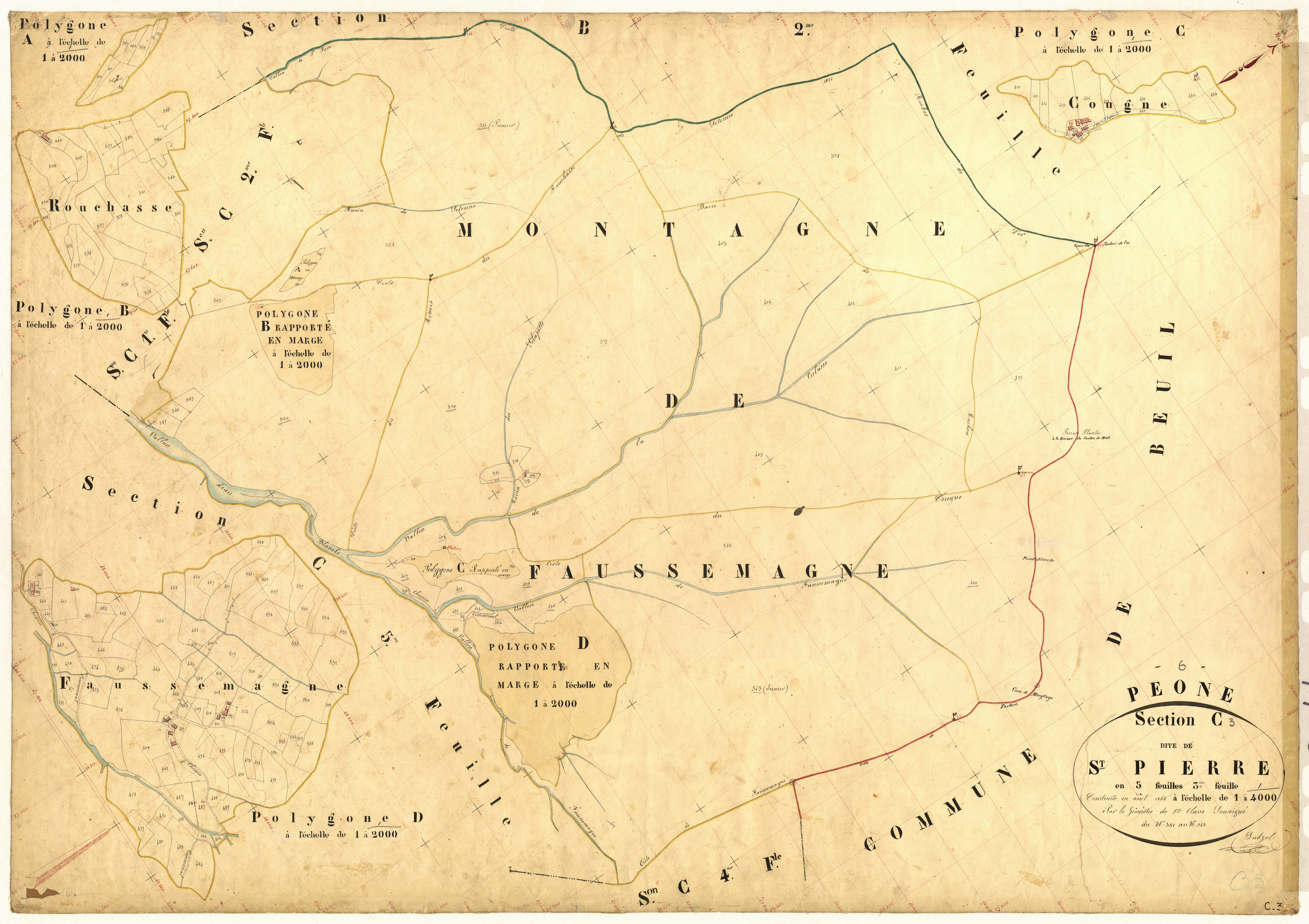Saint-Pierre. - Plan de section, C3