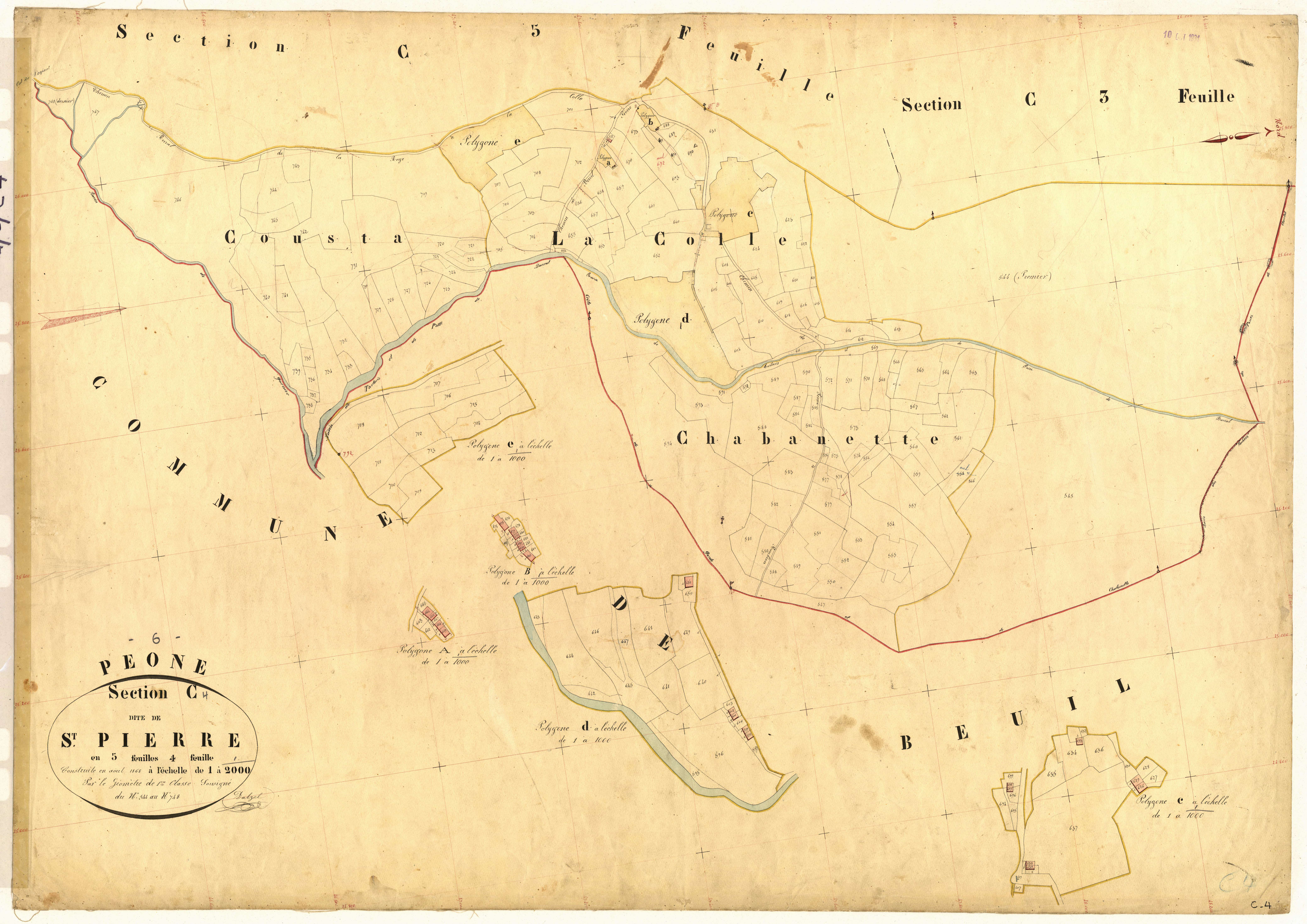 Saint-Pierre. - Plan de section, C4