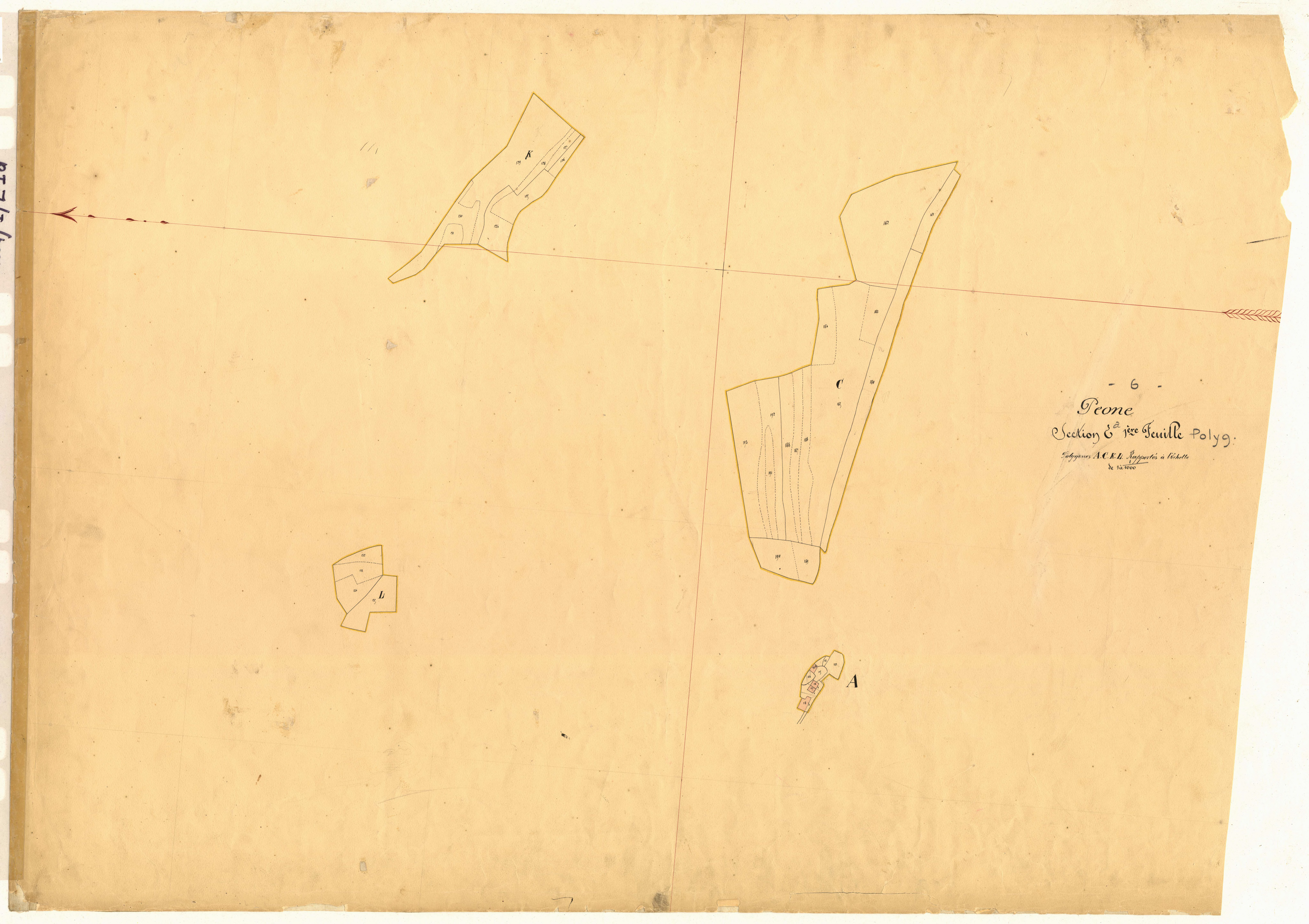 Le Quartier (développement). - Plan de section, E1(d)