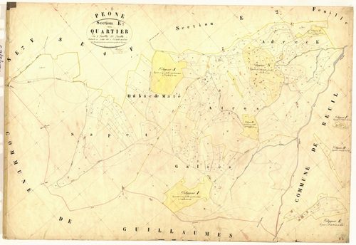 Le Quartier. - Plan de section, E3