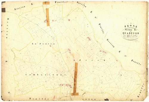 Le Quartier. - Plan de section, E4