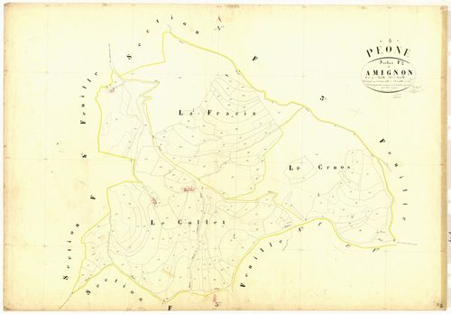 Amignon. - Plan de section, F2