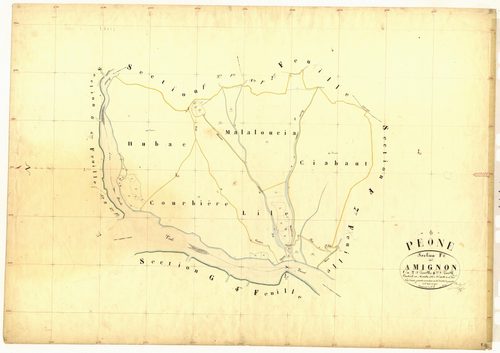 Amignon. - Plan de section, F4
