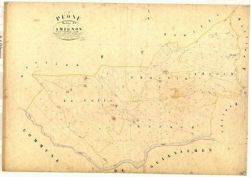 Amignon. - Plan de section, F6