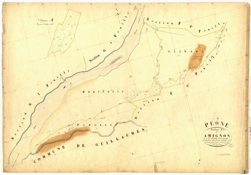 Amignon. - Plan de section, F7