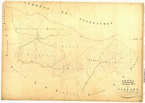 Villars. - Plan de section, G2