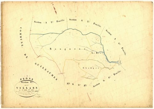Villars. - Plan de section, G3