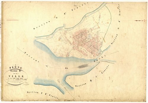La Ville. - Plan de section, H