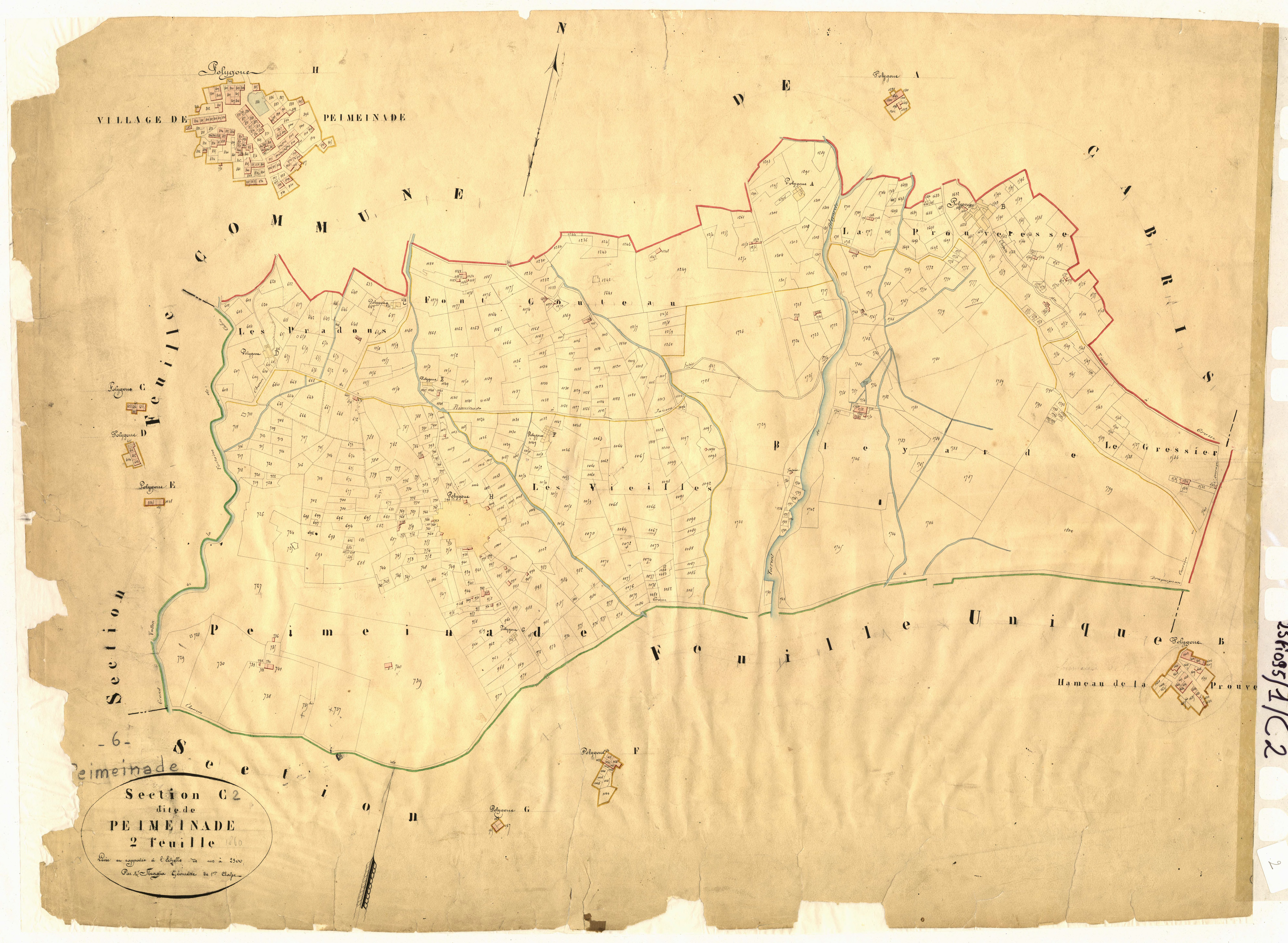 Peimeinade. - Plan de section, C2