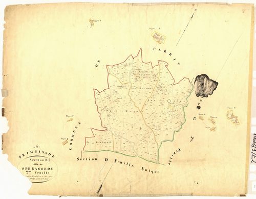 Spérassède. - Plan de section, E2