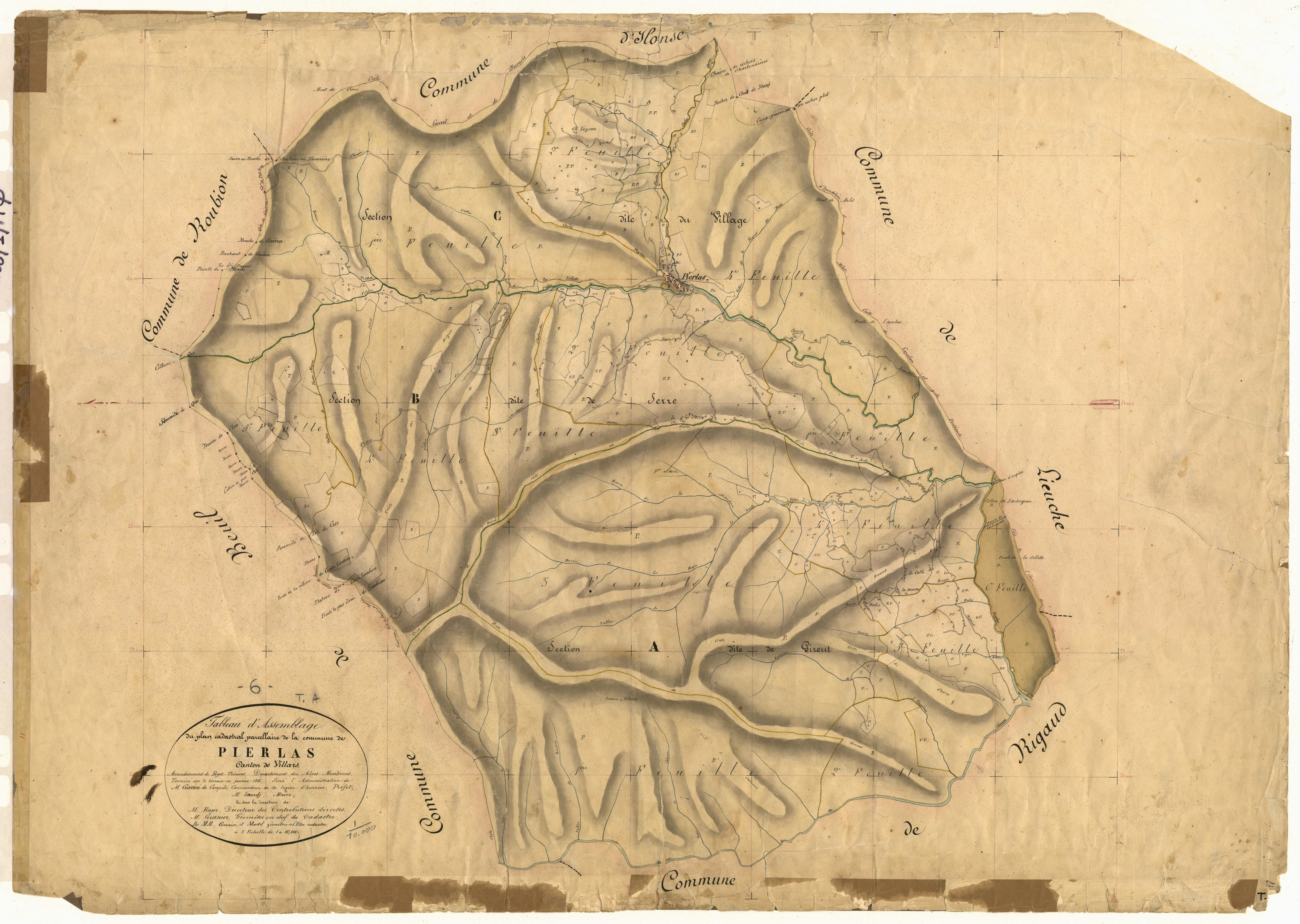 Tableau d'assemblage. - TA