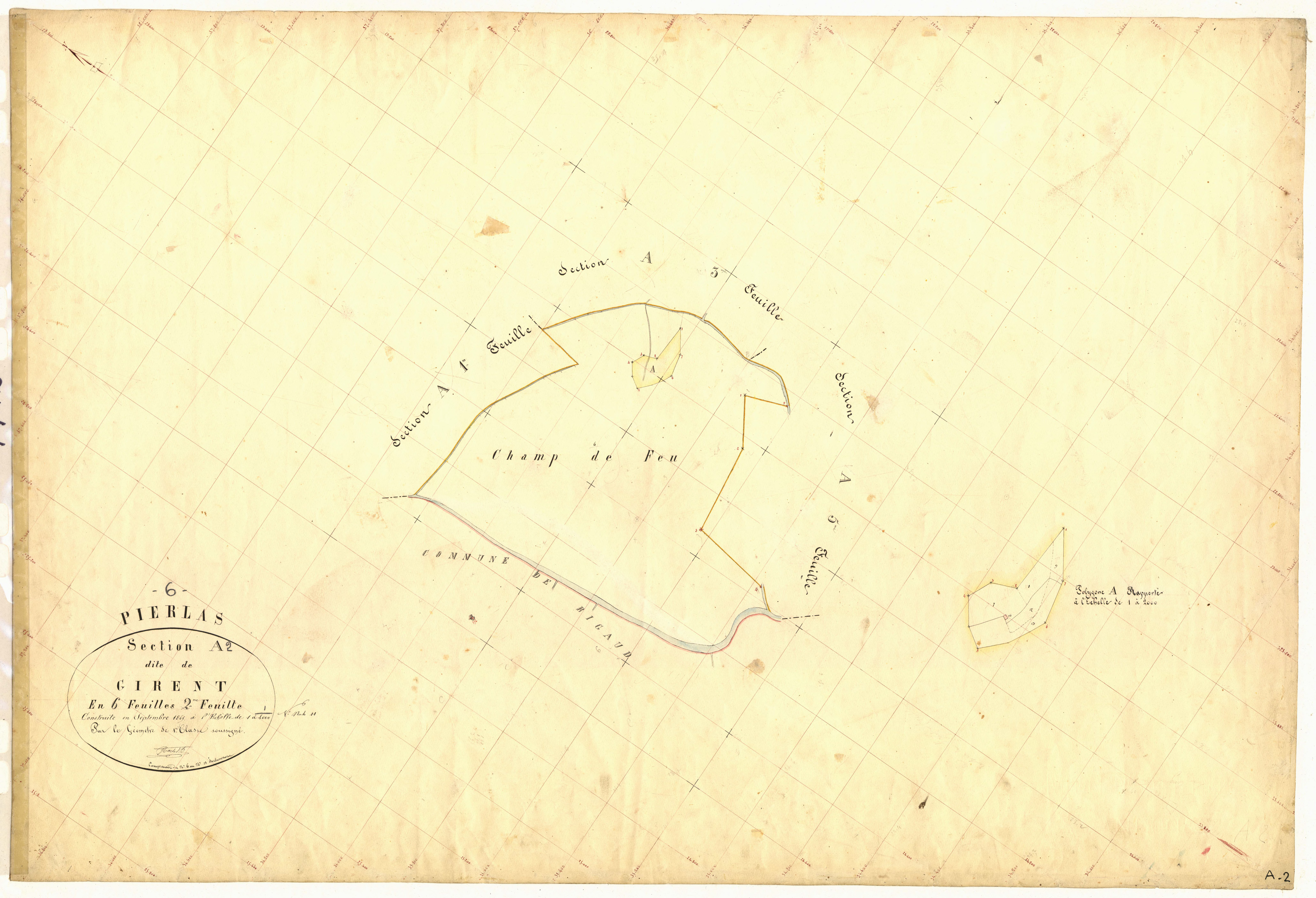 Girent. - Plan de section, A2