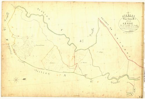 Le Serre. - Plan de section, B1