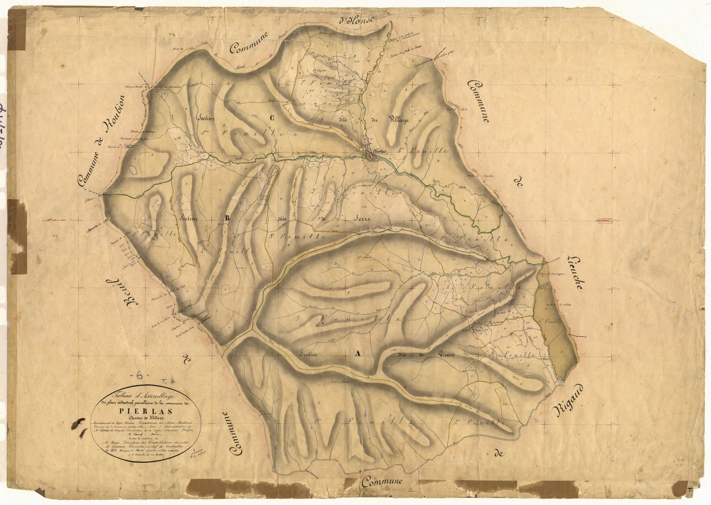 Tableau d'assemblage. - TA