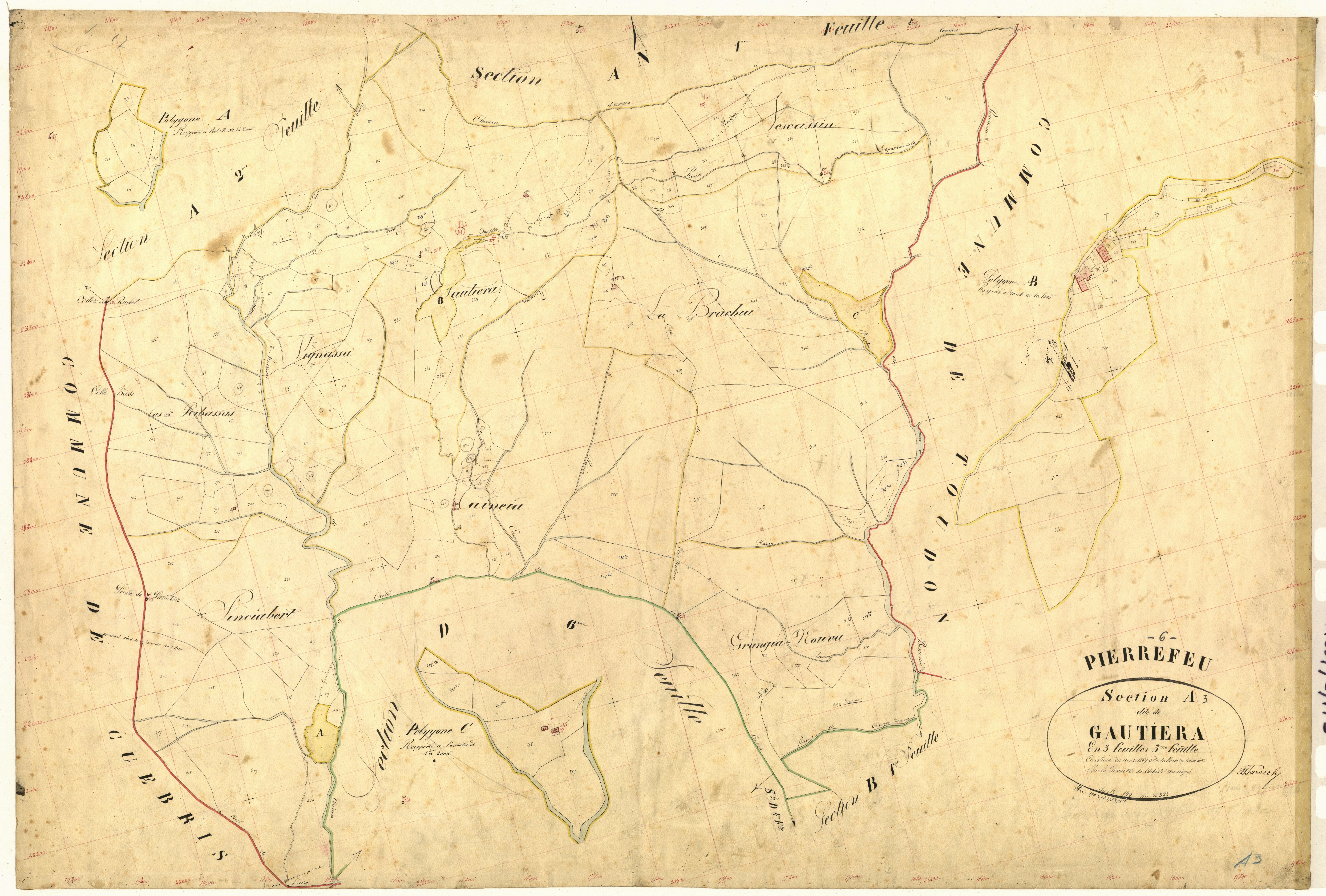 Gautiera. - Plan de section, A3