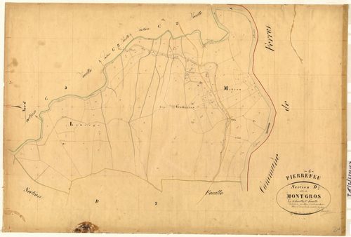 Mont-Gros. - Plan de section, D1