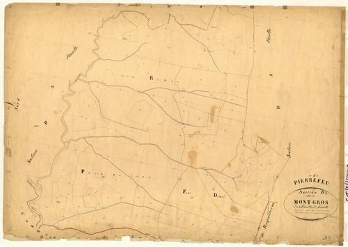 Mont-Gros. - Plan de section, D3