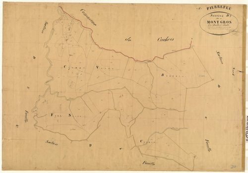 Mont-Gros. - Plan de section, D5