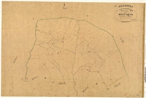 Mont-Gros. - Plan de section, D6