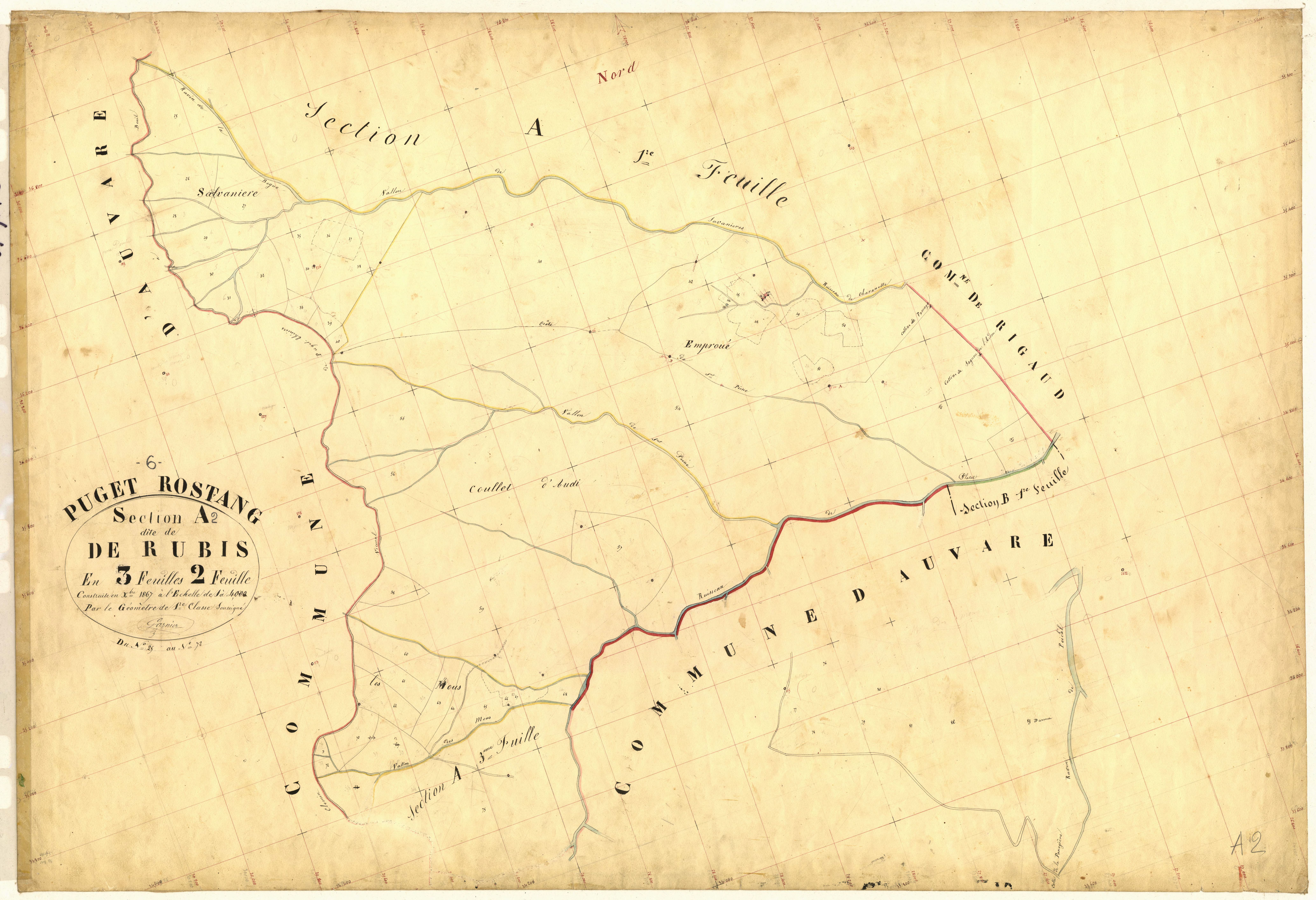 Rubis. - Plan de section, A2