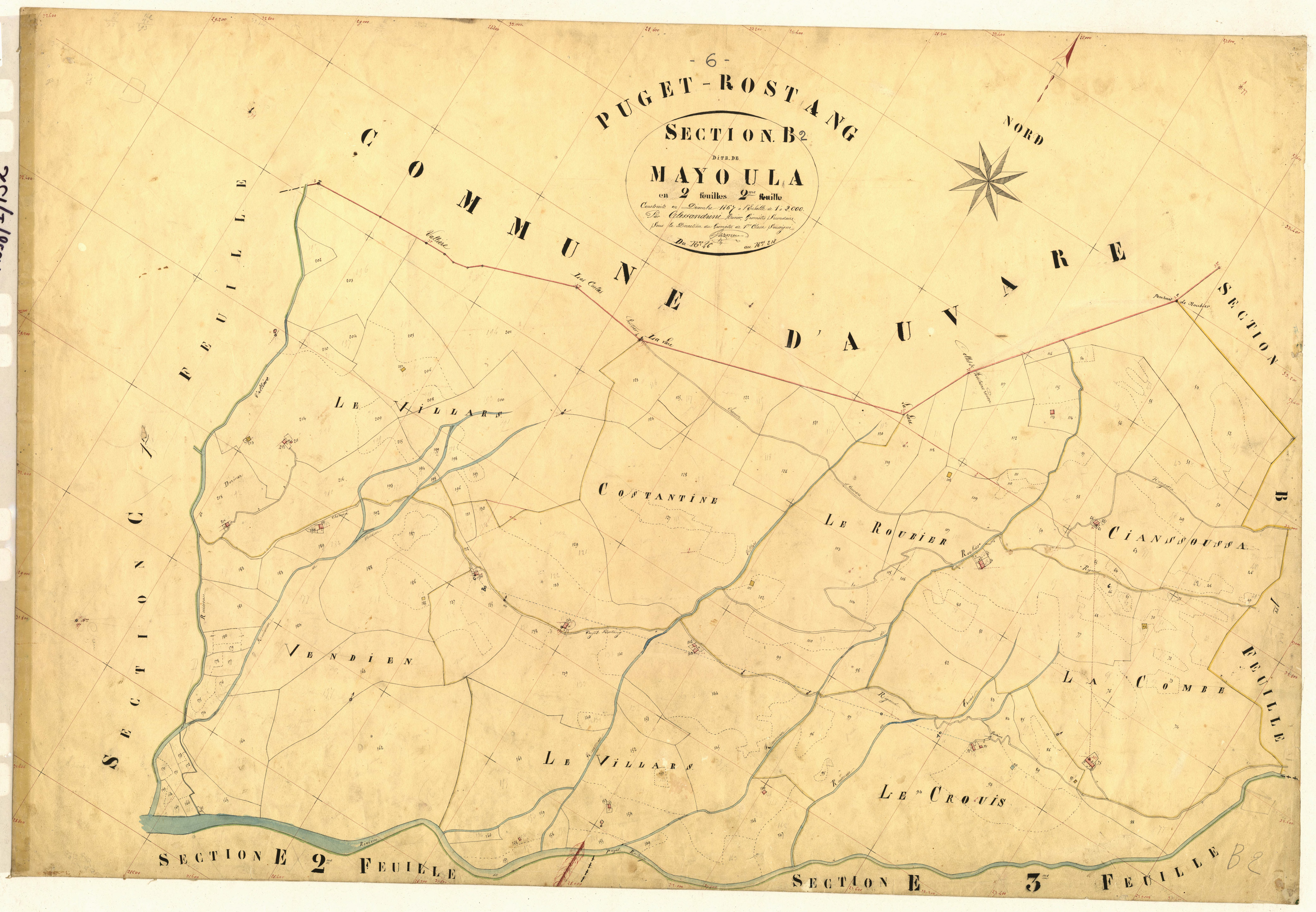 Mayoula. - Plan de section, B2