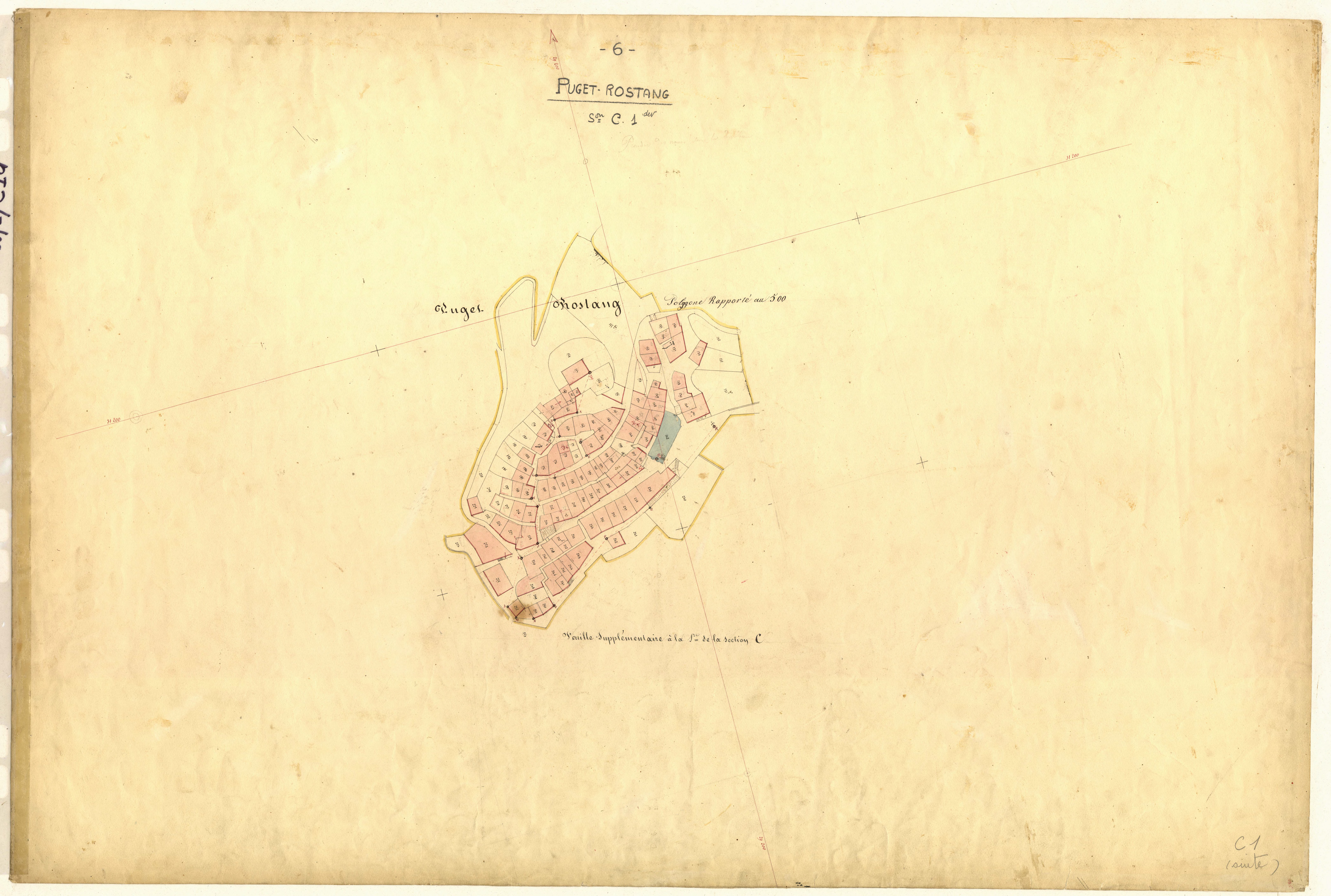 Le Village (développement). - Plan de section, C1(d)