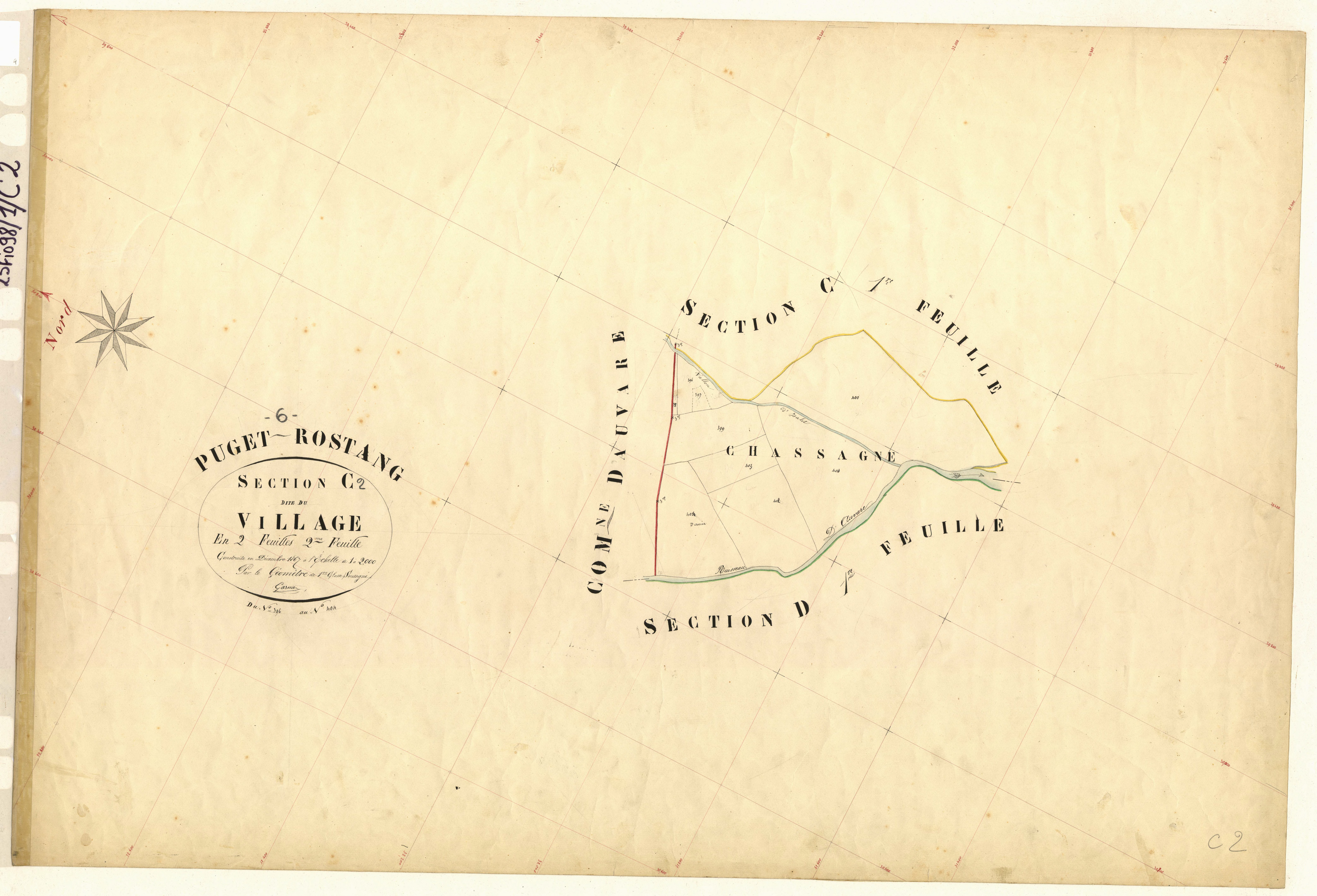 Le Village. - Plan de section, C2