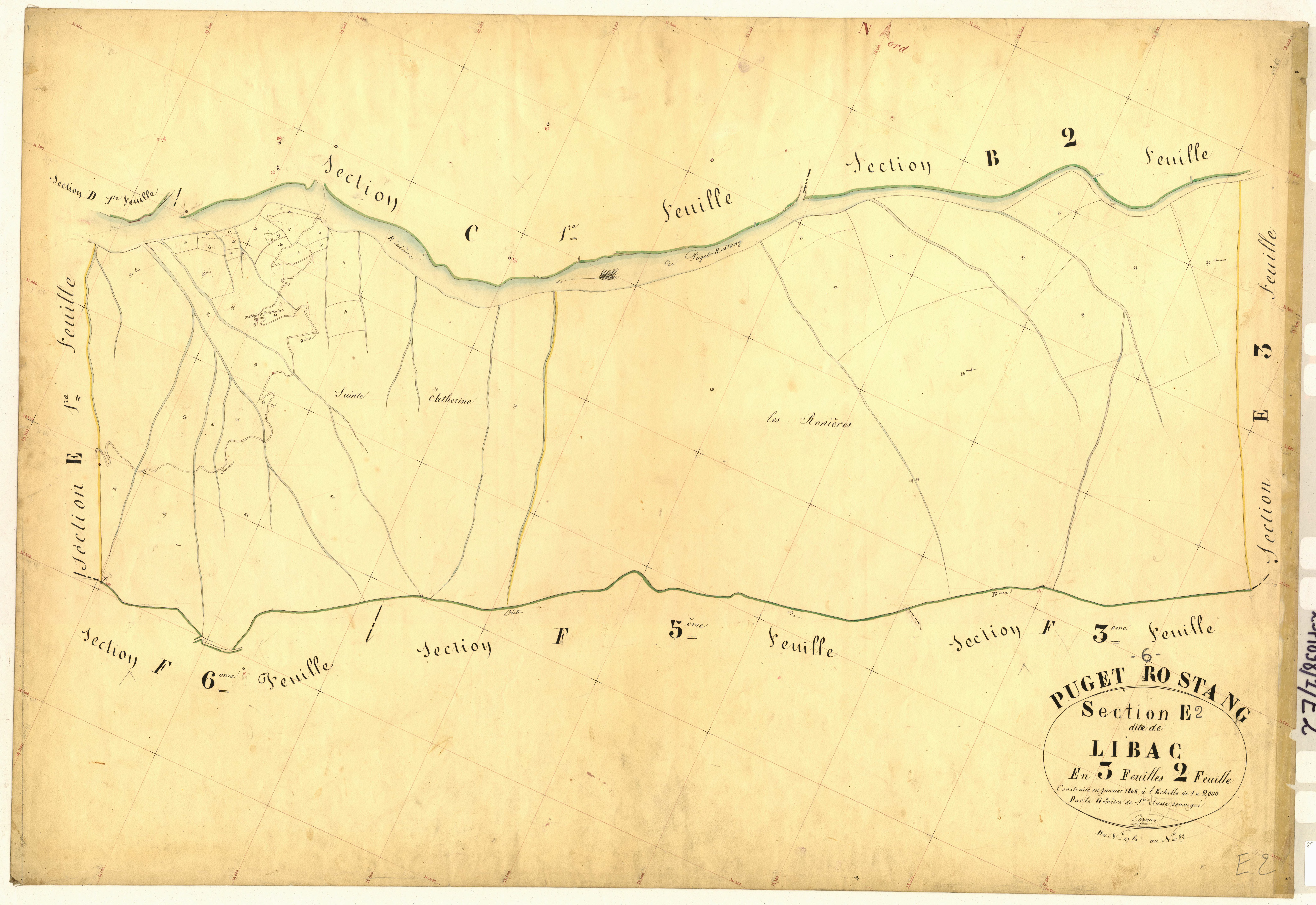 Libac. - Plan de section, E2
