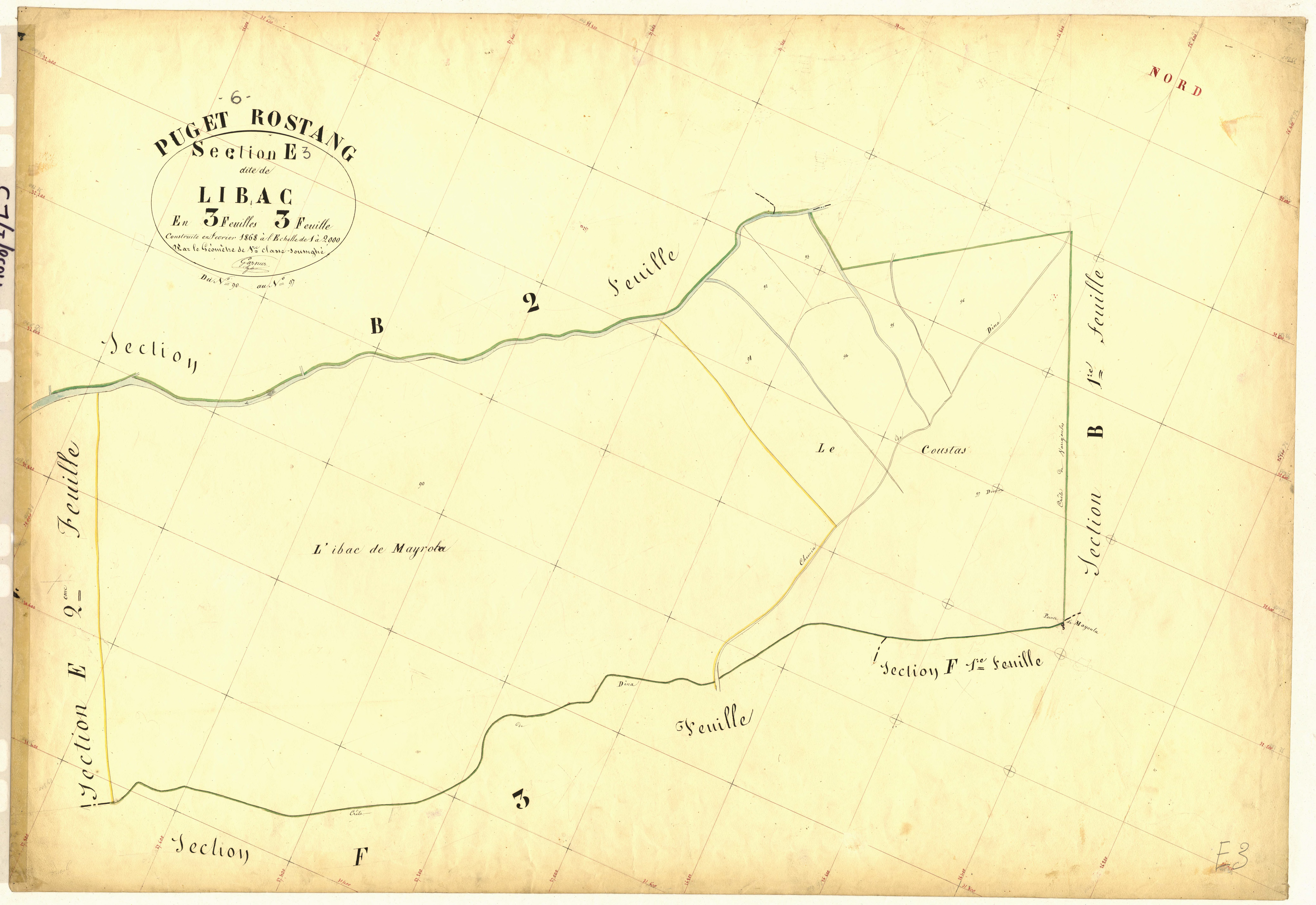 Libac. - Plan de section, E3