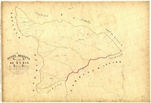 Rubis. - Plan de section, A2