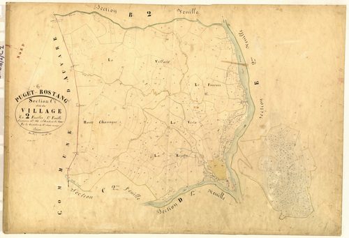 Le Village. - Plan de section, C1