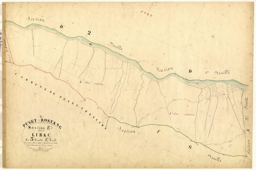 Libac. - Plan de section, E1