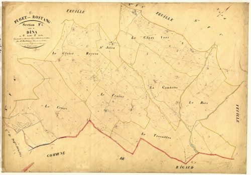 Dina. - Plan de section, F2