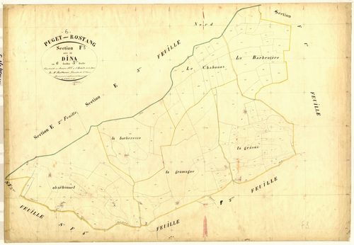 Dina. - Plan de section, F3