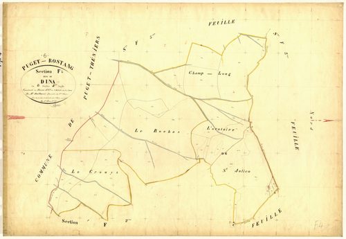 Dina. - Plan de section, F4