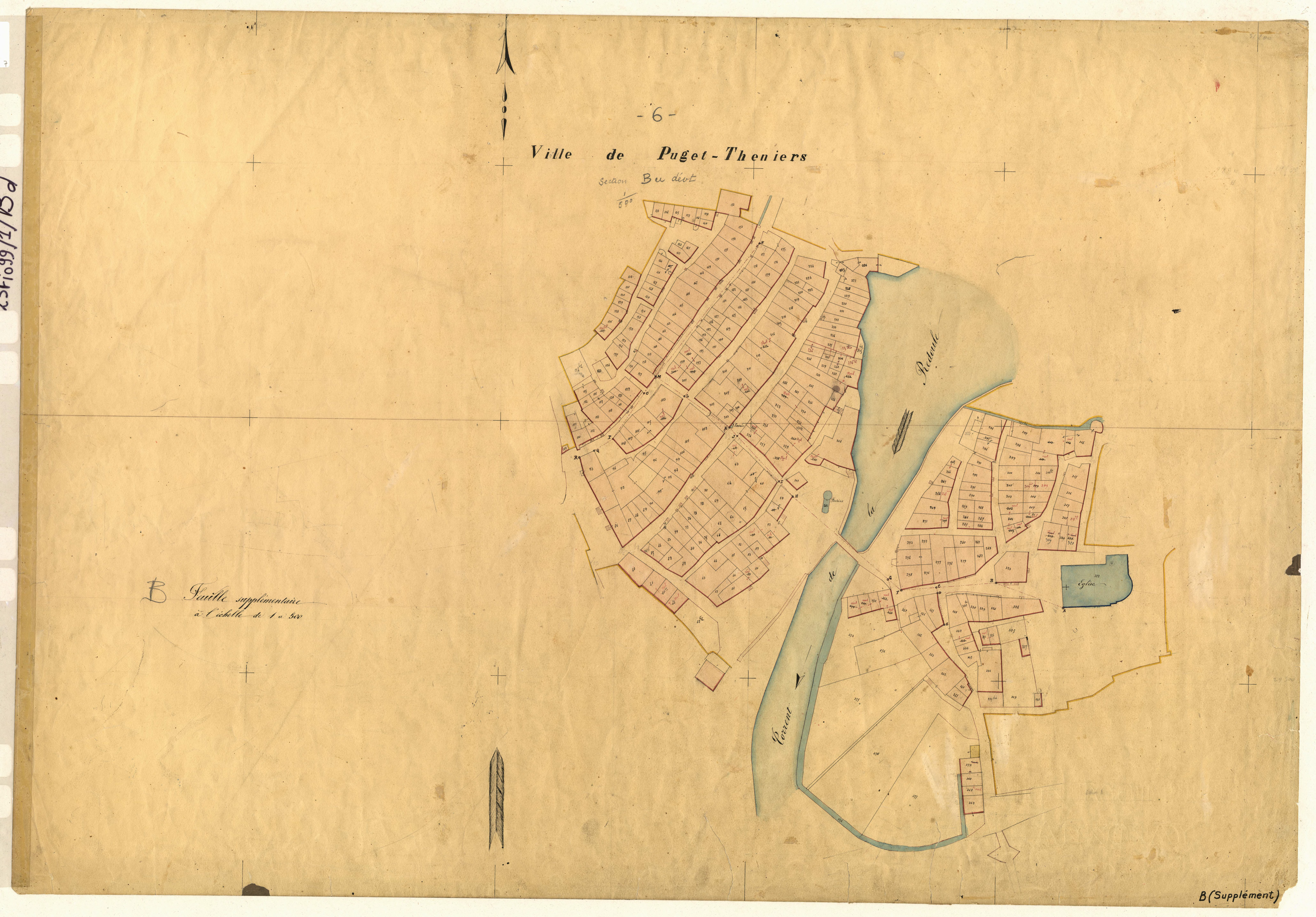 La Ville (développement). - Plan de section, B(d)