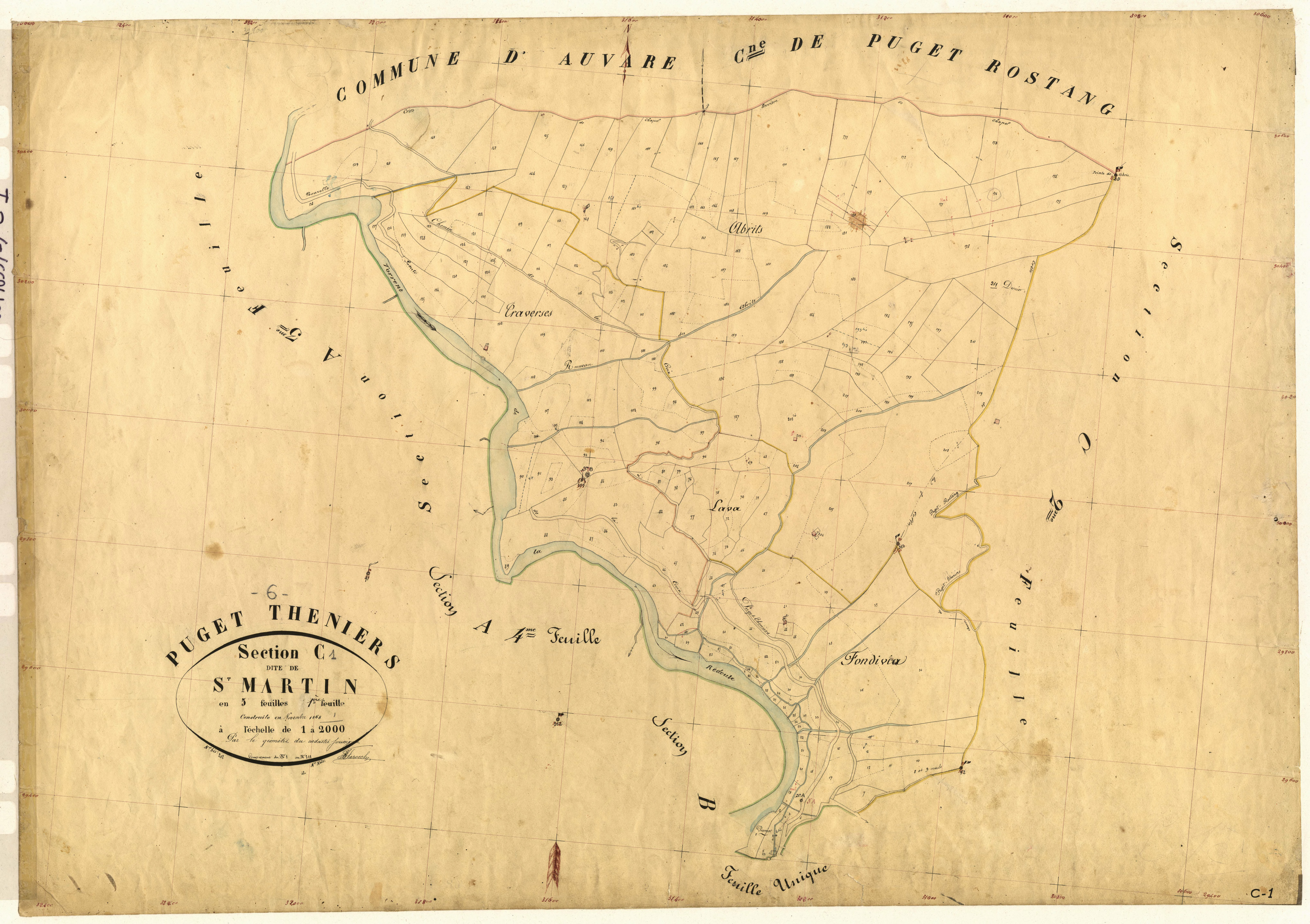 Saint-Martin. - Plan de section, C1