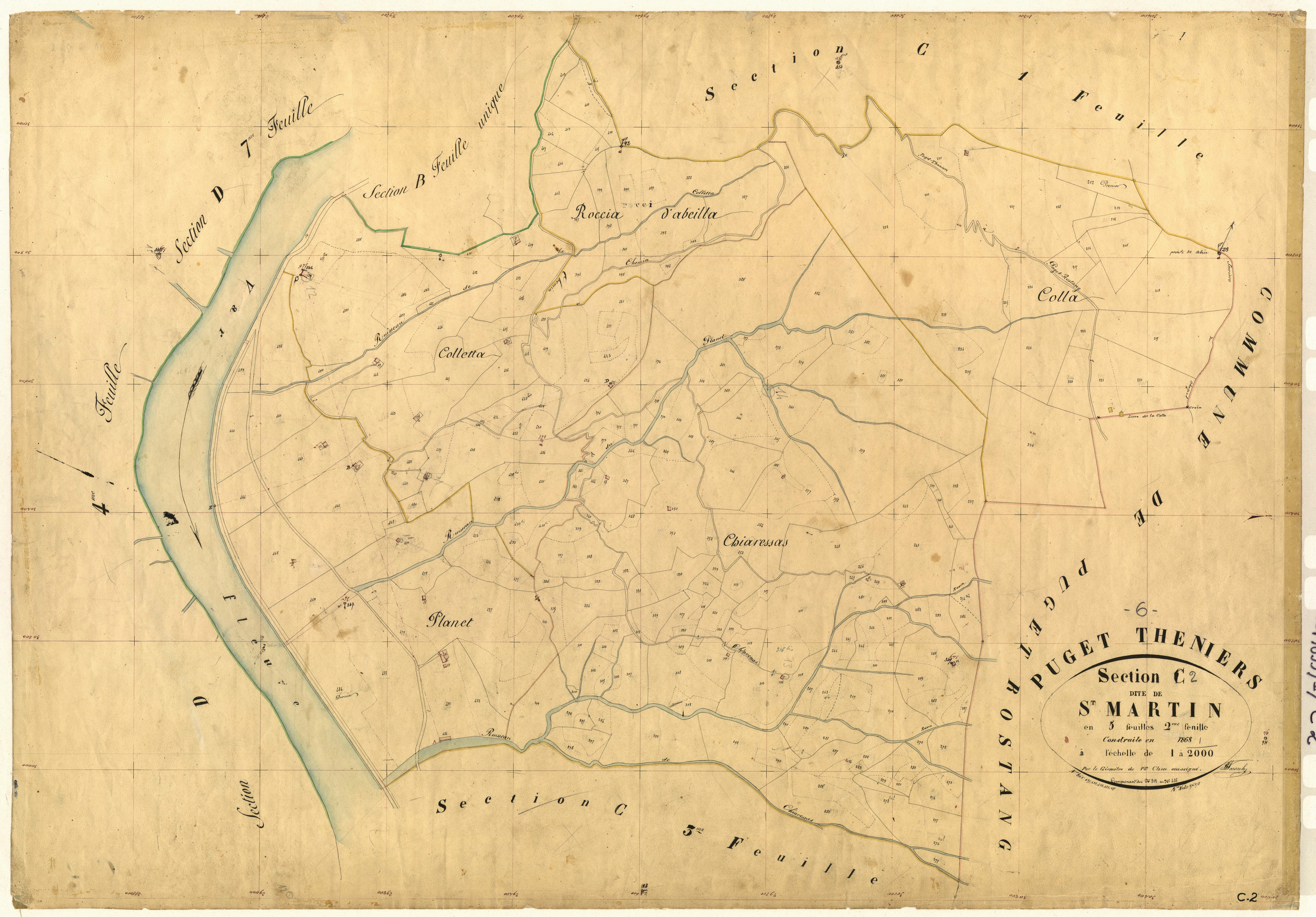 Saint-Martin. - Plan de section, C2