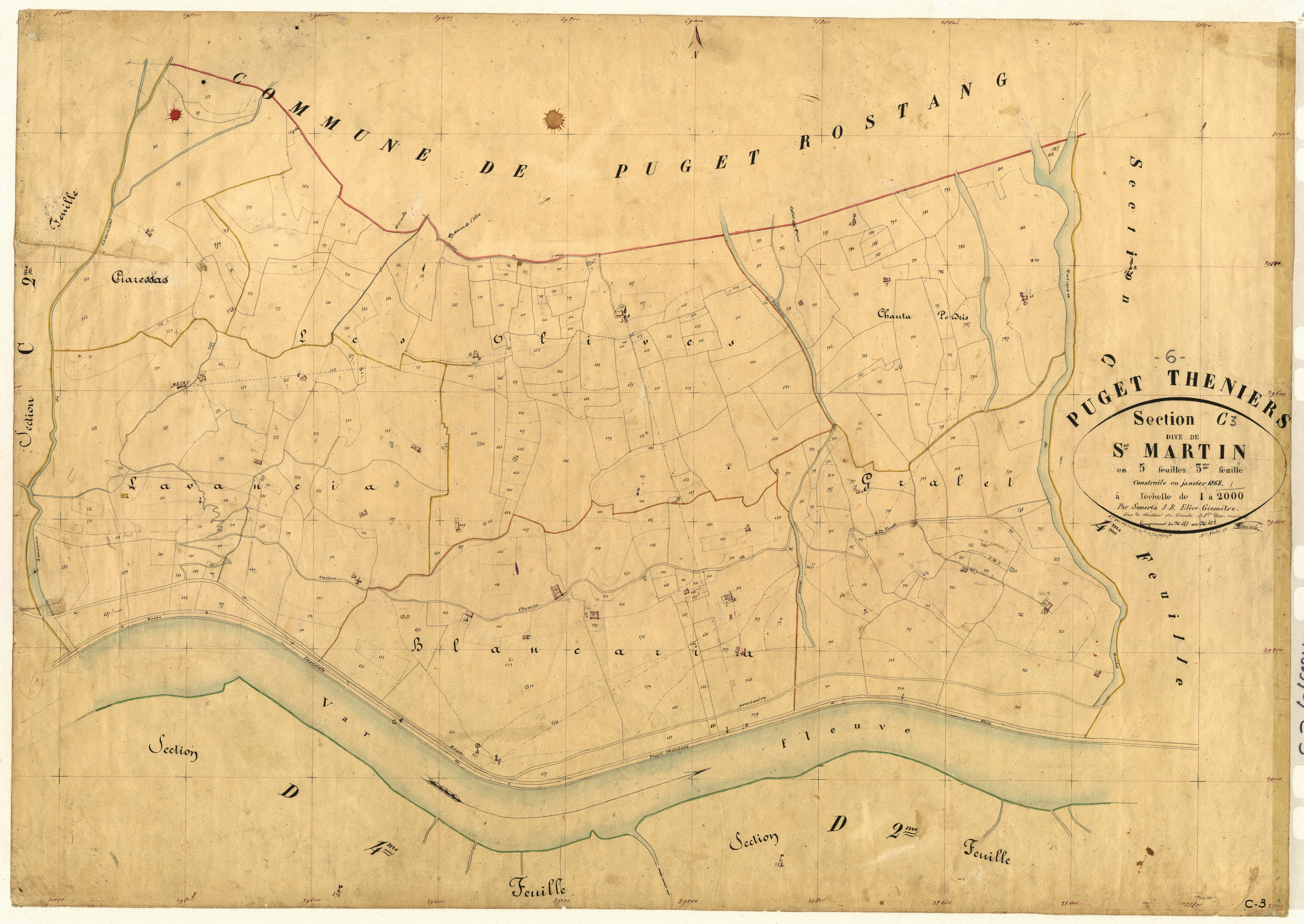 Saint-Martin. - Plan de section, C3