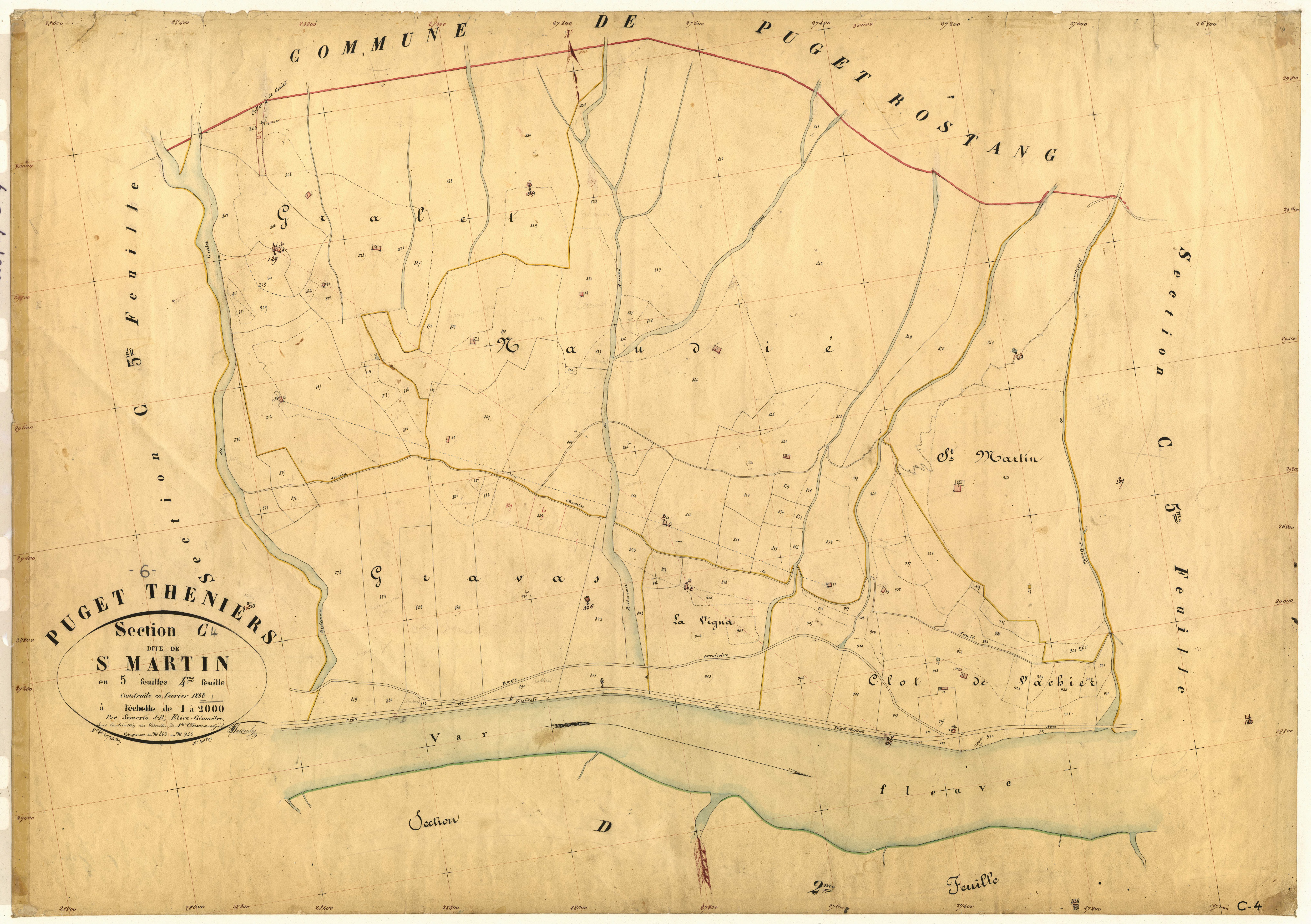 Saint-Martin. - Plan de section, C4