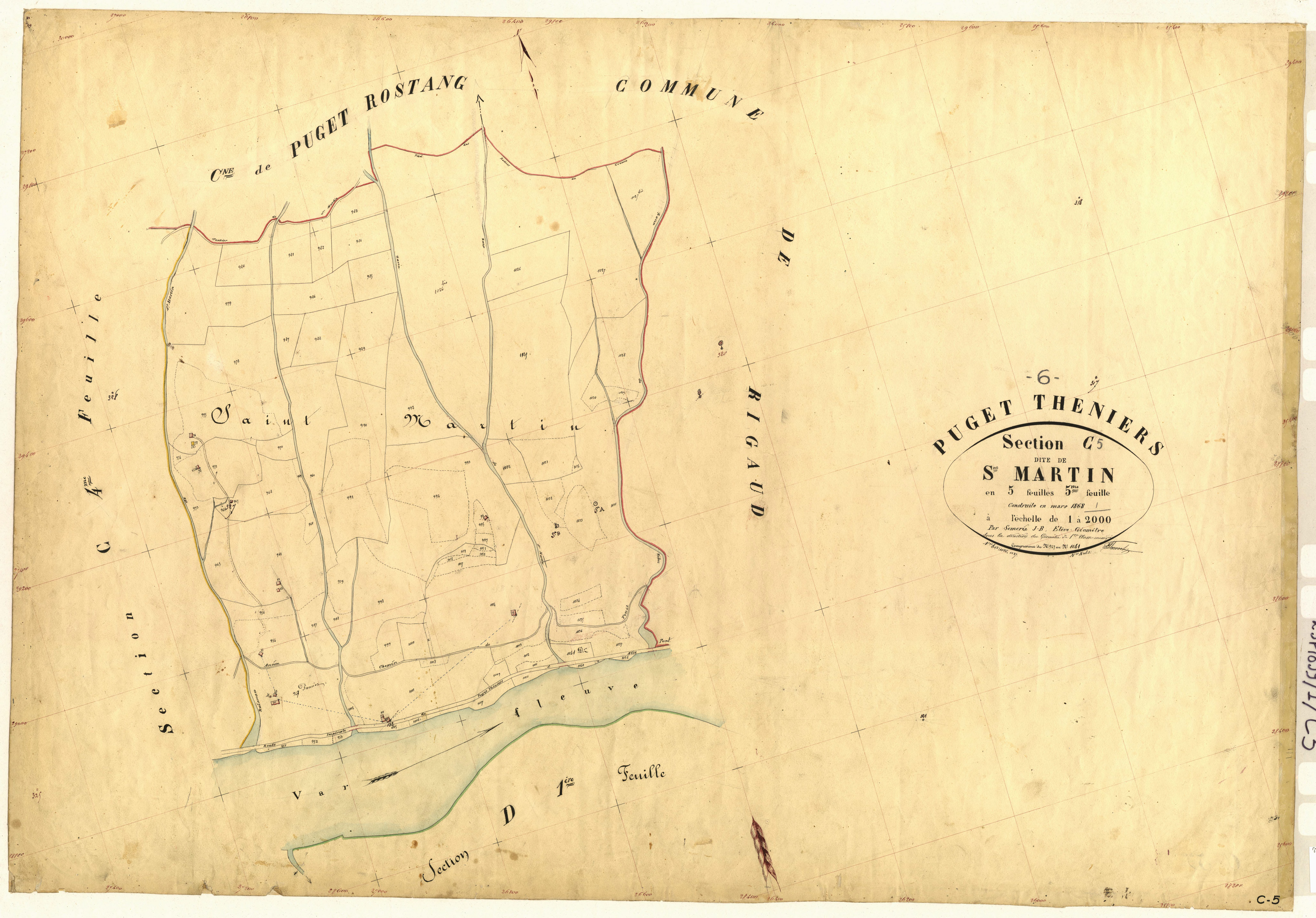 Saint-Martin. - Plan de section, C5