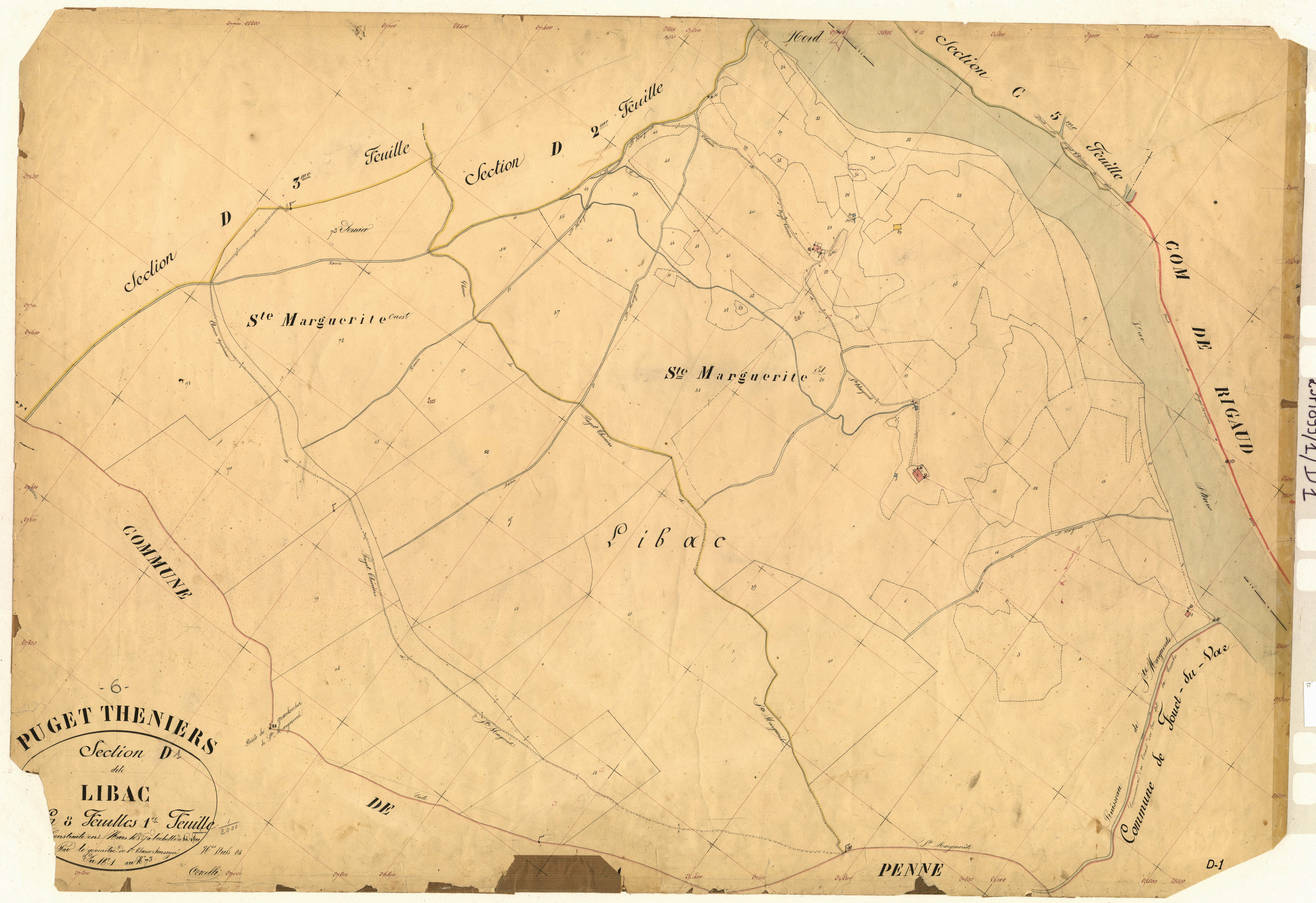 Libac. - Plan de section, D1